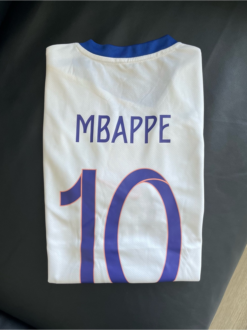 France Jersey Fifa World Cup Mbappé White Soccer Jersey Size S